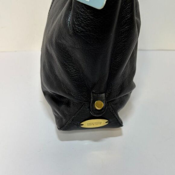 Hidesign Black Genuine Soft Leather Retro Slouch Hobo Shoulder Bag Womens - Picture 2 of 7